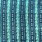Preview: Indigo Hand Block Print aus Indien - TURQUOISE STRIPES SLUB COTTON
